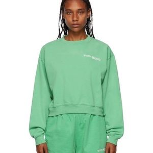 Sporty and Rich Kelly Green Disco Sweatshirt